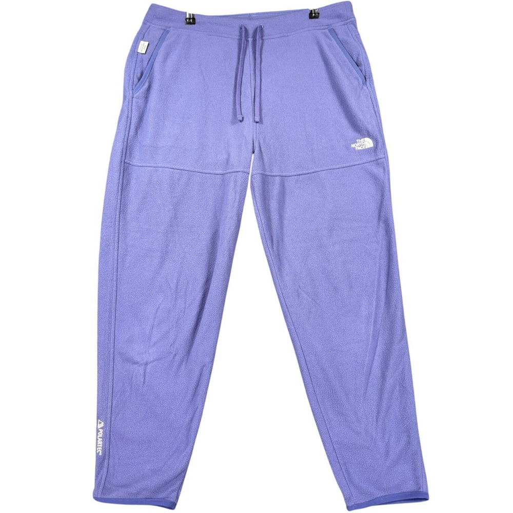 The North Face Polartec Fleece Pants Womens Large Purple Circular Design Joggers